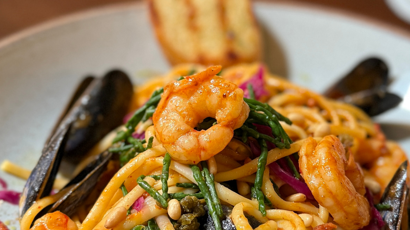 Prawn, Mussel Linguini